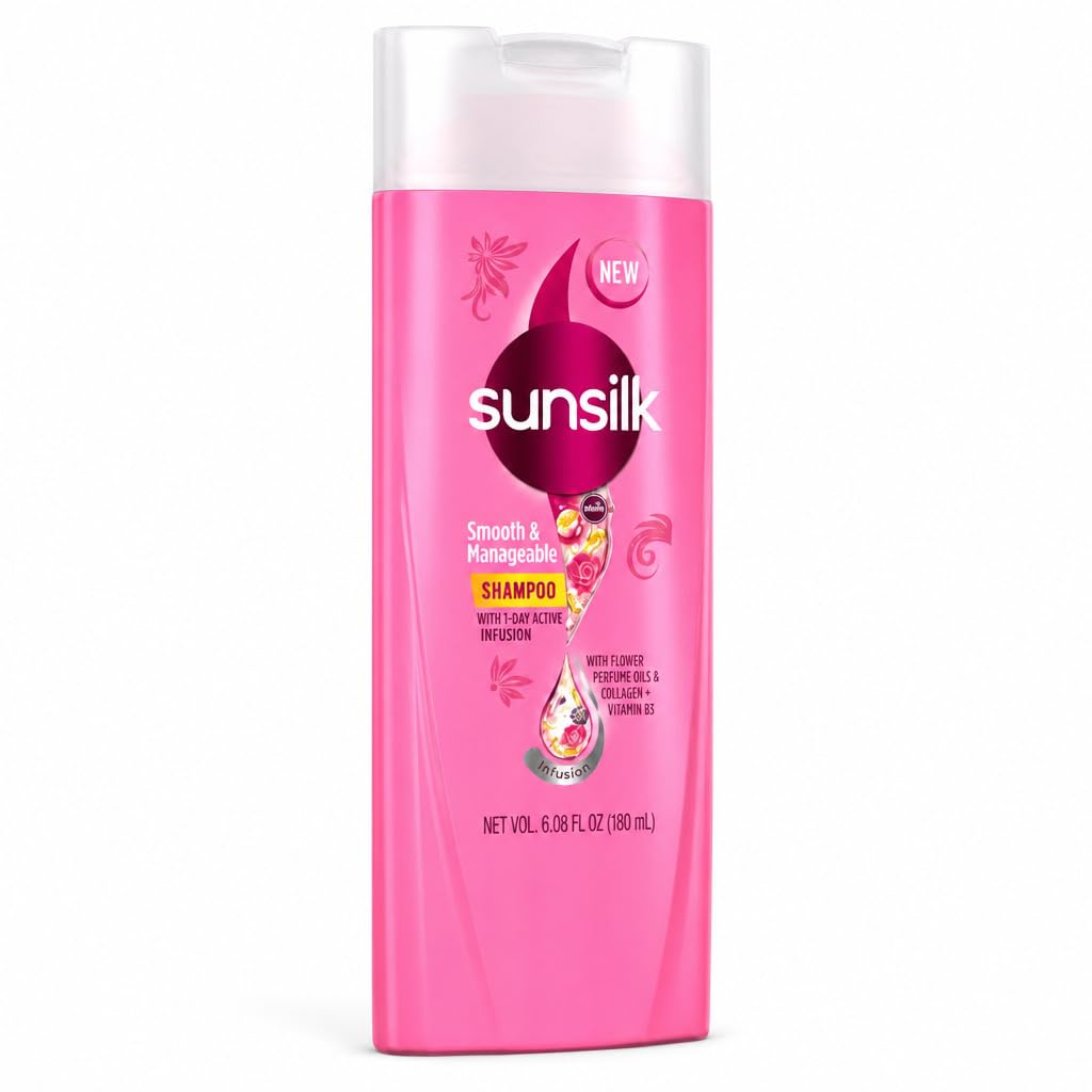 Amazon | SUNSILK Shampoo CO-CREATIONS Smooth&manegeable 180ml サン